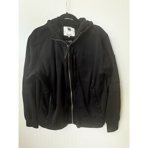 G-Star Raw Bonded Softshell Hooded Black Jacket Bomber (XL)